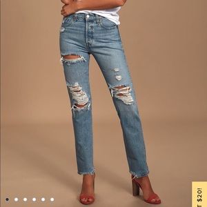 Levi’s 501 Distressed Jeans